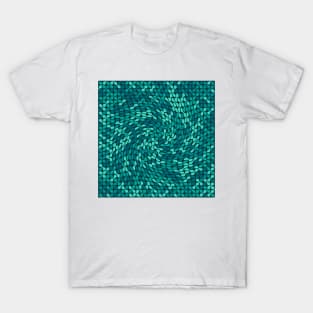 Twisted Metaballs Pattern (Teal) T-Shirt